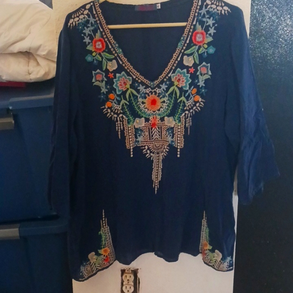 XL JOHNNY WAS NAVY TUNIC